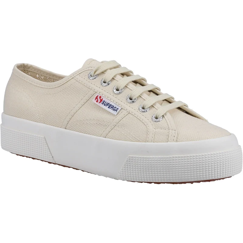 Superga Damen 2740 Plateau-Sneaker – Beige