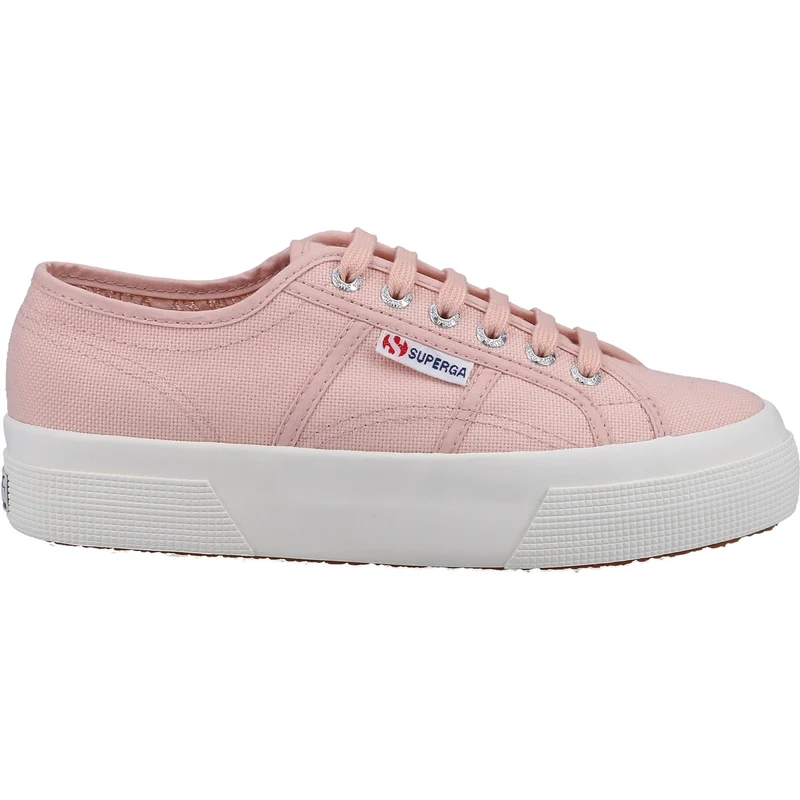 Superga Damen 2740 Plateau-Sneaker – Blassrosa