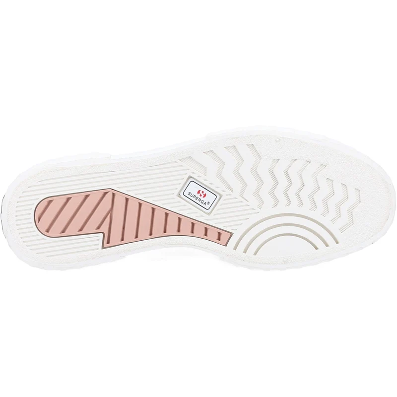 Superga Damen-Sneaker 2630 Stripe Pad Leopard – Weiß