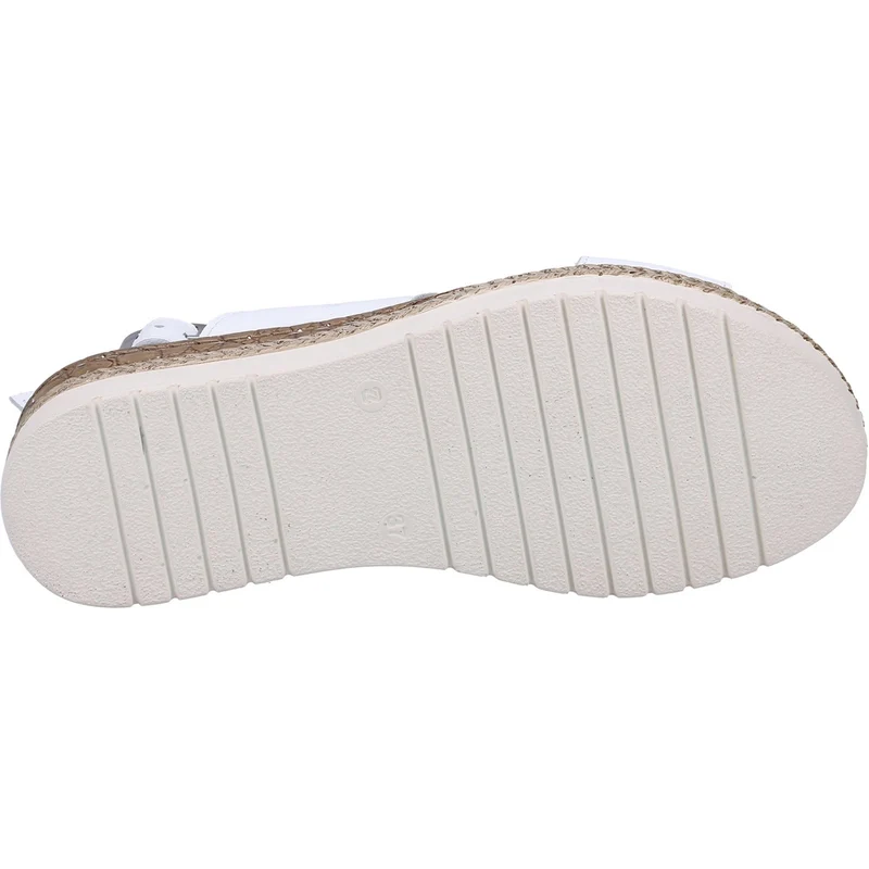 Hush Puppies Damen Saphira Ledersandale – Weiß