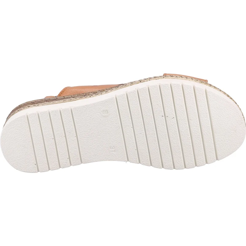 Hush Puppies Damen Saphira Ledersandale – Hellbraun