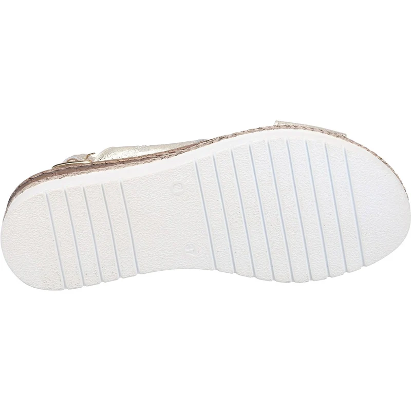 Hush Puppies Damen Saphira Ledersandale – Gold