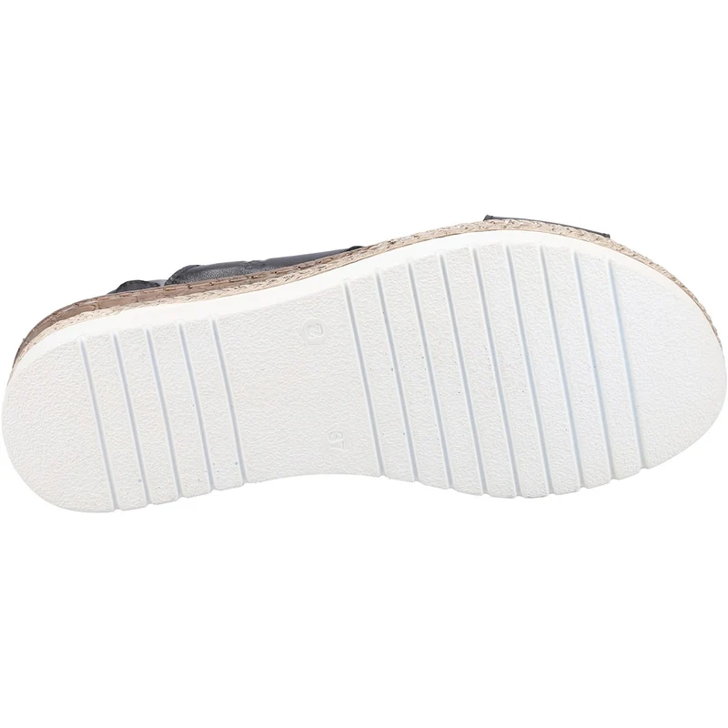 Hush Puppies Damen Saphira Ledersandale - Schwarz