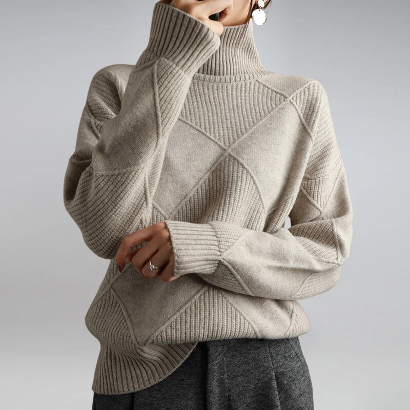 Rollkragenpullover Mit Weiter Passform - Luzie