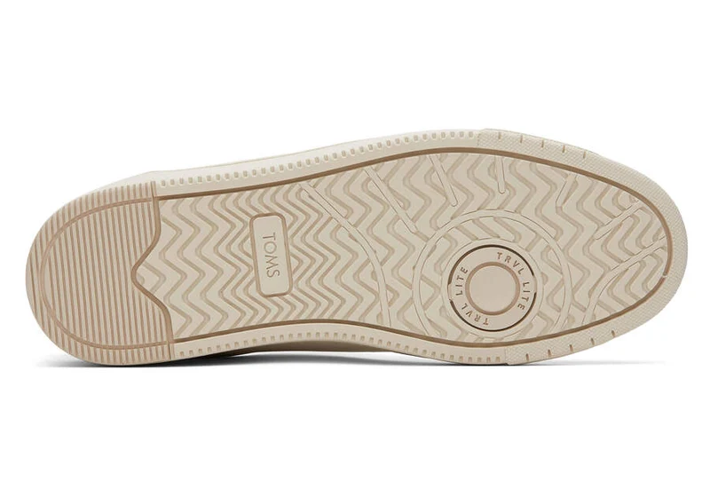 TOMS Herren TRVL Lite 2.0 Ledersneaker – Porzellan / Blauer Rand