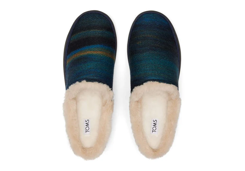 TOMS Salbei-Hausschuhe für Damen – Marineblau