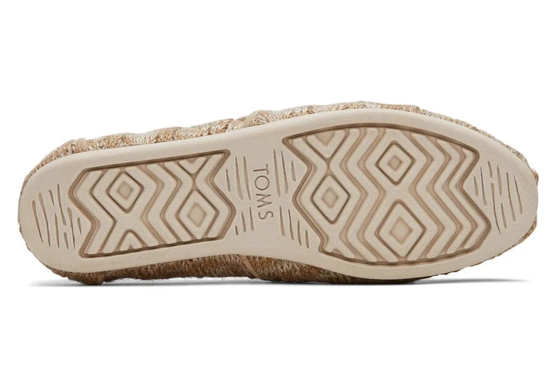 TOMS Alpargata-Espadrille aus Kunstpelz für Damen – Strickbraun