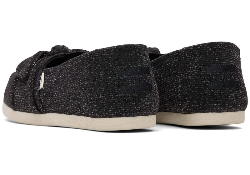 TOMS Damen Glimmer Alpargata Espadrille – Schwarz