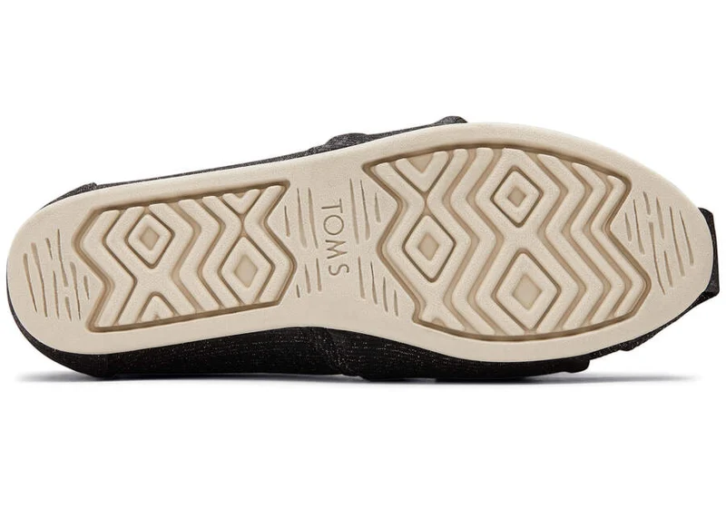 TOMS Damen Glimmer Alpargata Espadrille – Schwarz