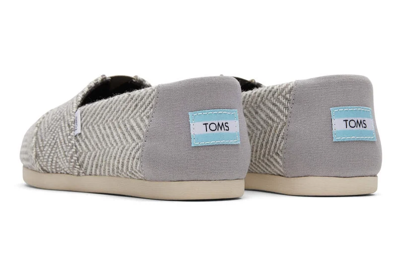 TOMS Alpargata Espadrille mit Fischgrätenmuster für Damen – Drizzle Grey