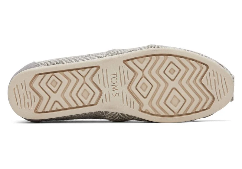 TOMS Alpargata Espadrille mit Fischgrätenmuster für Damen – Drizzle Grey