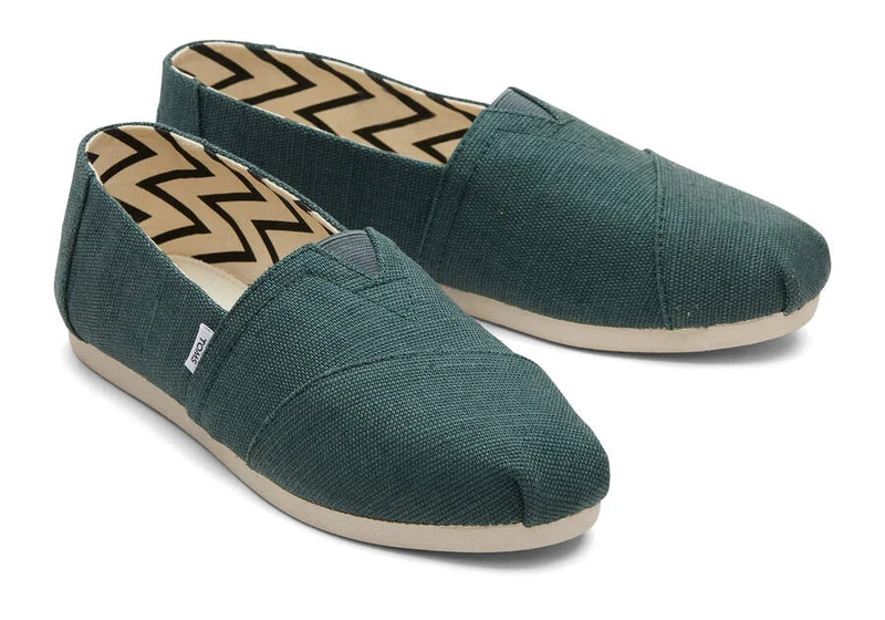 TOMS Damen Heritage Alpargata Espadrille – Dunkelgrün
