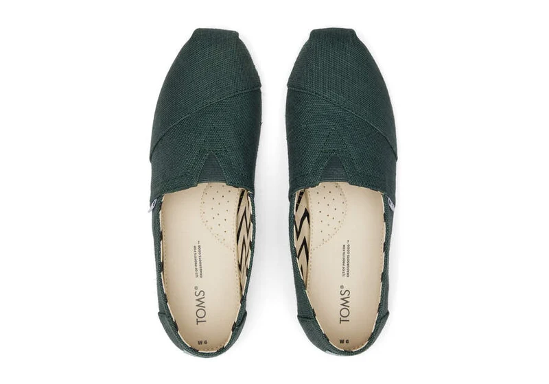 TOMS Damen Heritage Alpargata Espadrille – Dunkelgrün