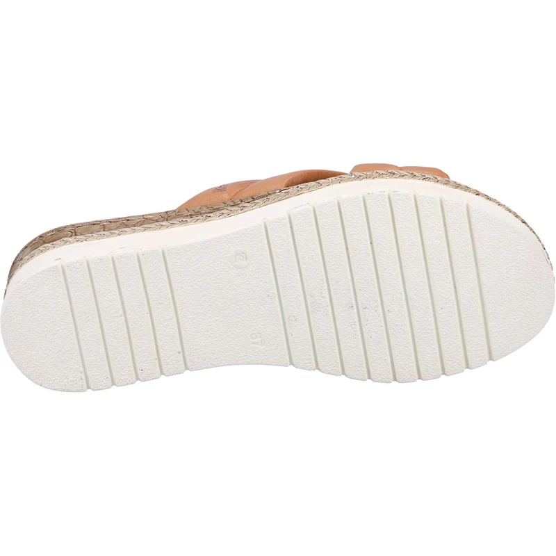 Hush Puppies Damen Samira Mule-Sandale aus Leder – Hellbraun