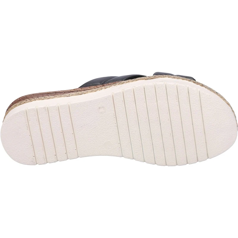 Hush Puppies Damen Samira Mule-Sandale aus Leder Schwarz