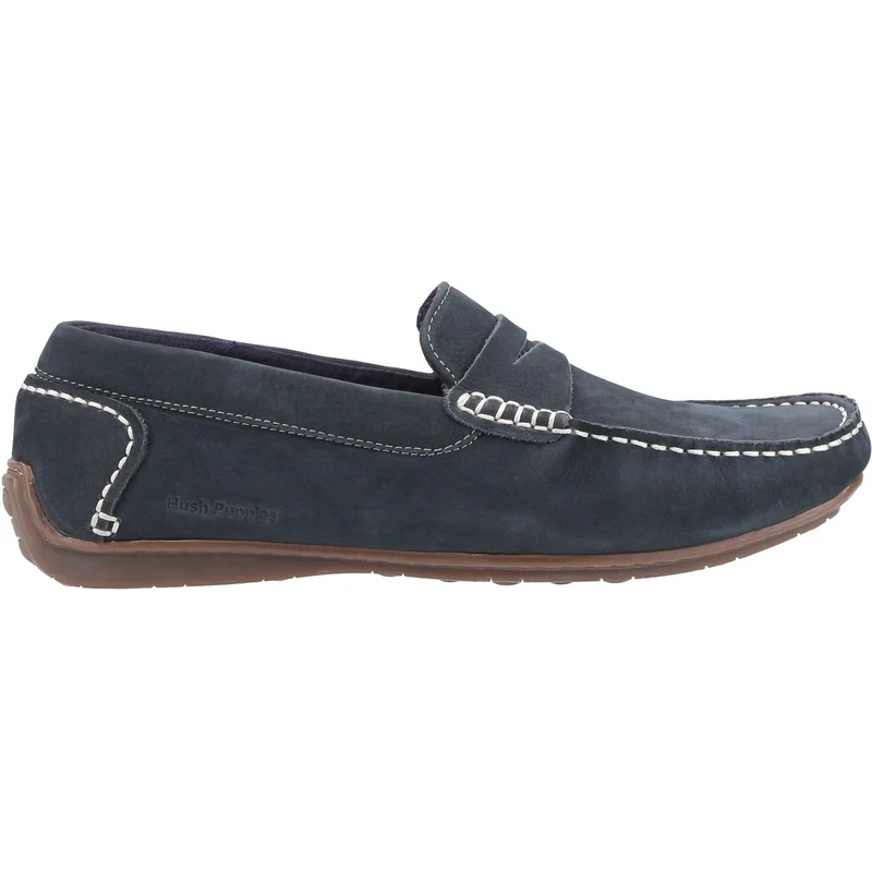 Hush Puppies Roscoe Lederschuhe für Herren – Marineblau