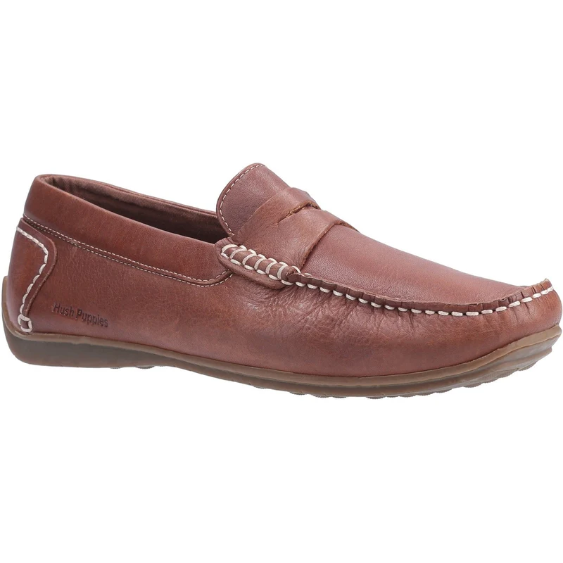 Hush Puppies Herren Roscoe Lederschuhe – Braun