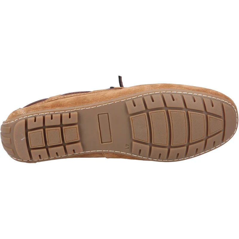 Hush Puppies Herren Reuben Wildleder-Bootsschuh – Hellbraun