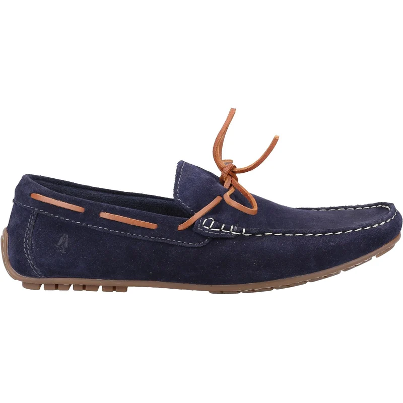 Hush Puppies Herren Reuben Wildleder-Bootsschuhe – Marineblau
