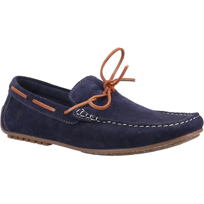 Hush Puppies Herren Reuben Wildleder-Bootsschuhe – Marineblau