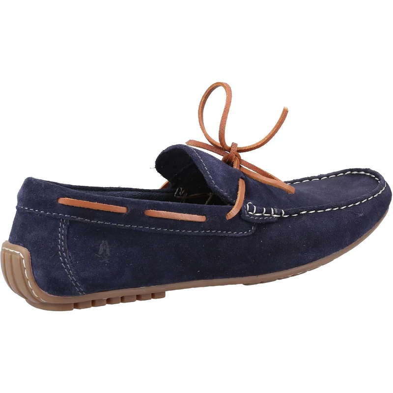 Hush Puppies Herren Reuben Wildleder-Bootsschuhe – Marineblau