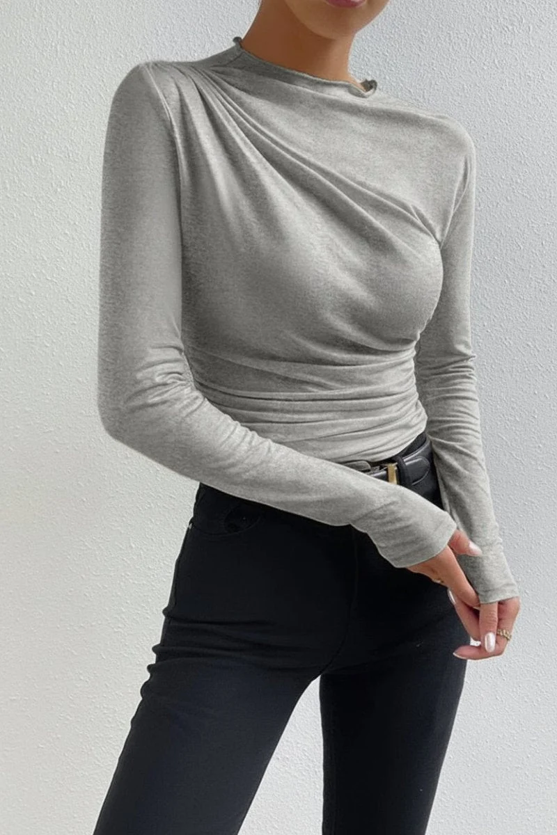 Langarmshirt Mit Raffdetail - Anastasia