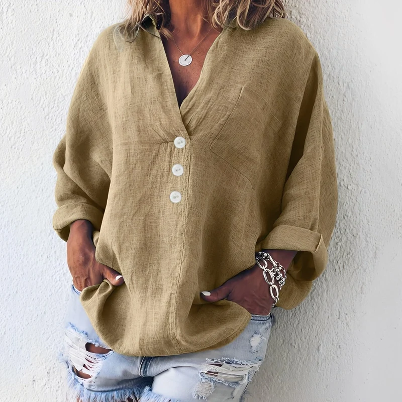 Sandra - Lässiges Langarmhemd für Damen
