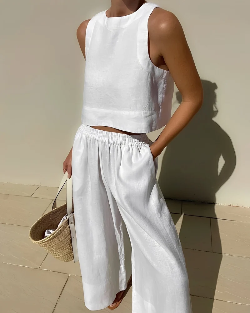 Sasha - Lässiges, locker sitzendes Zweiteiliges Set für Damen