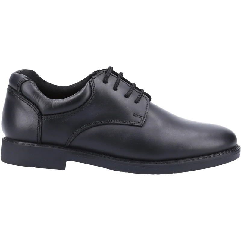 Hush Puppies Tim Leder-Schulschuhe für Jungen – Schwarz
