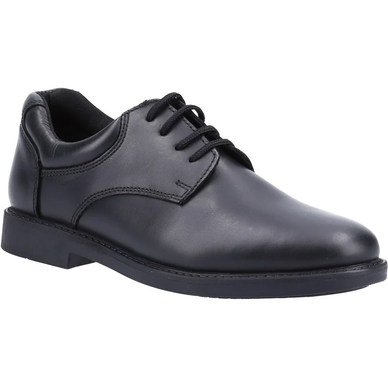 Hush Puppies Tim Leder-Schulschuhe für Jungen – Schwarz
