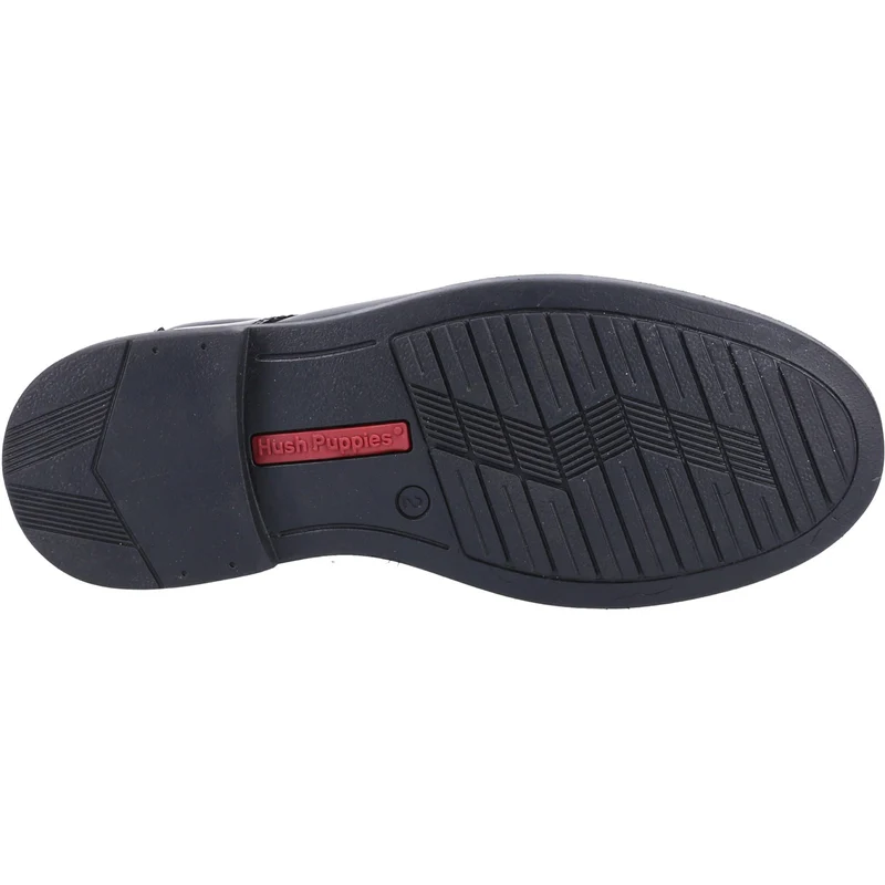 Hush Puppies Tim Leder-Schulschuhe für Jungen – Schwarz