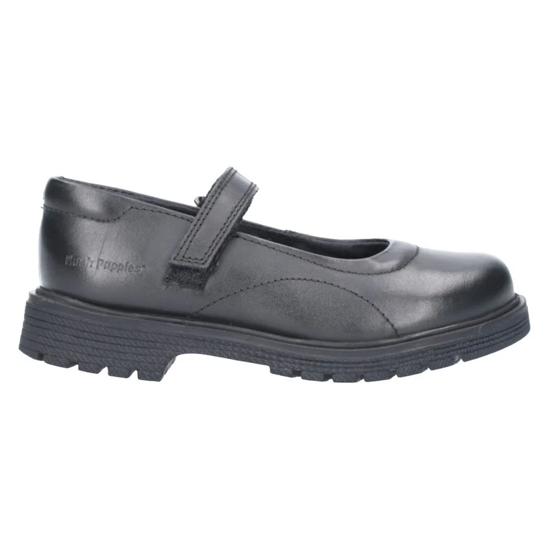 Hush Puppies Schulschuhe Tally aus Leder für Mädchen – Schwarz