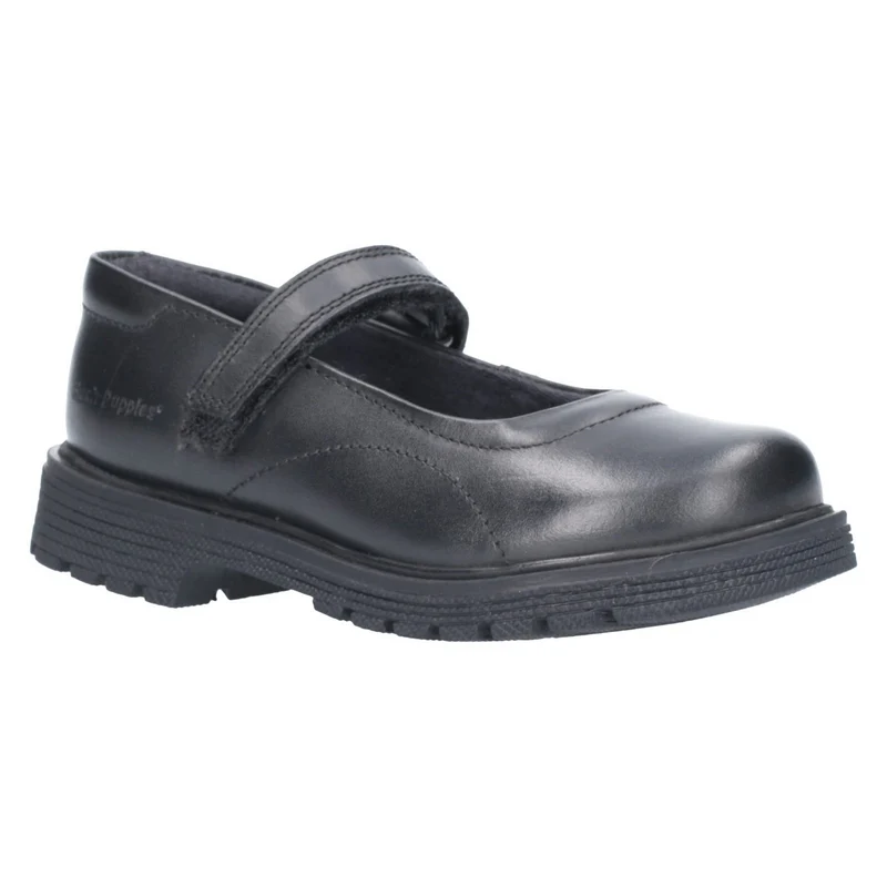 Hush Puppies Schulschuhe Tally aus Leder für Mädchen – Schwarz