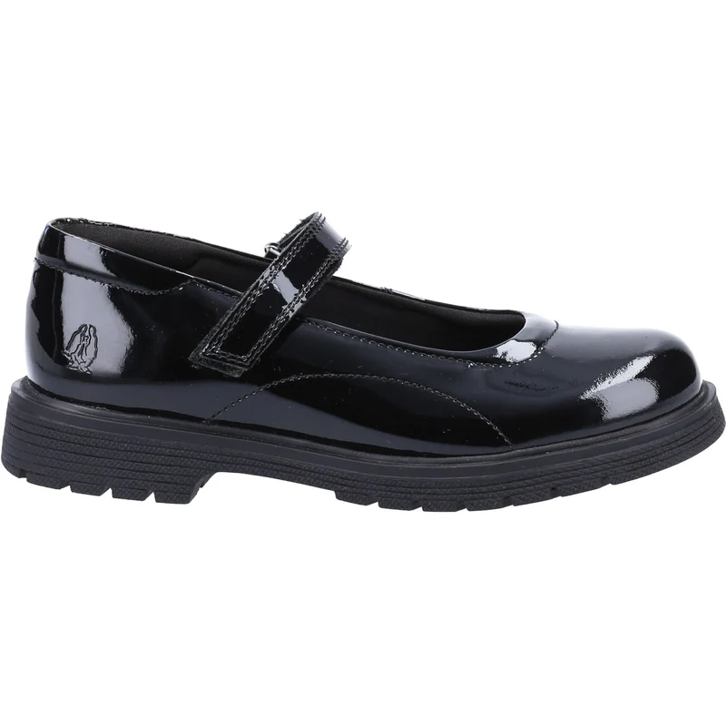 Hush Puppies Tally Schulschuhe aus Lackleder für Mädchen – Schwarz