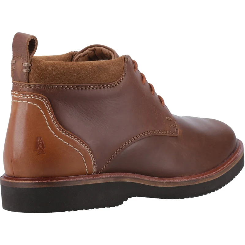 Hush Puppies Herren Wesley Chukka-Stiefel aus Leder – Braun
