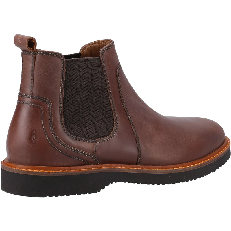 Hush Puppies Herren Warren Leder Chelsea Stiefel - Braun