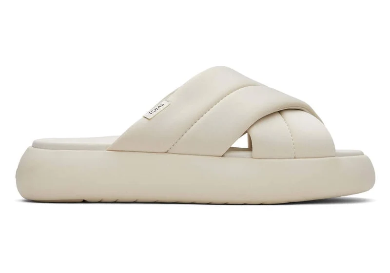 TOMS Damen Mallow Crossover Repreve Sandale – Beige
