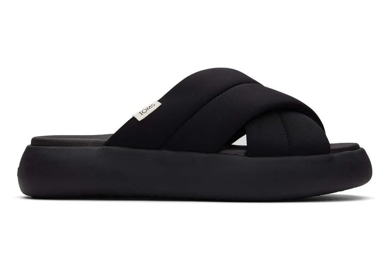 TOMS Damen Mallow Crossover Repreve Sandale - Schwarz