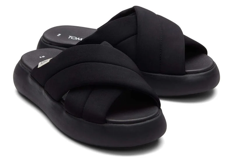 TOMS Damen Mallow Crossover Repreve Sandale - Schwarz