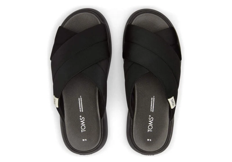TOMS Damen Mallow Crossover Repreve Sandale - Schwarz