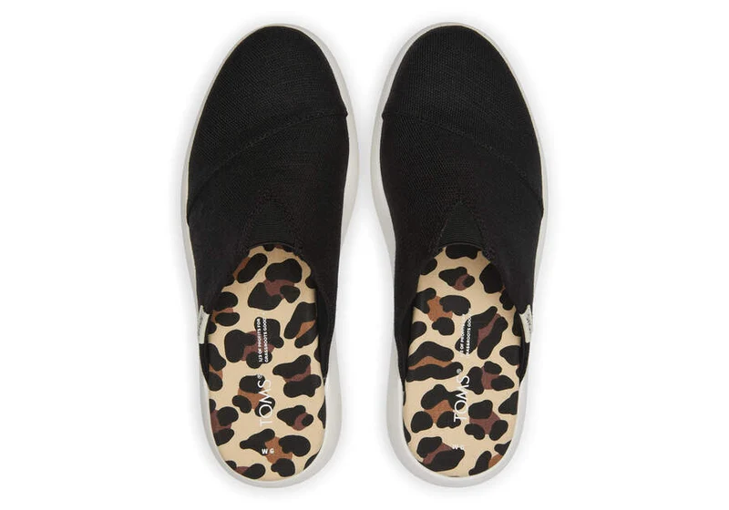 TOMS Damen Alpargata Mallow Mule – Schwarz