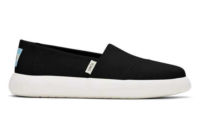 TOMS Damen Mallow Alpargata Espadrille – Schwarz
