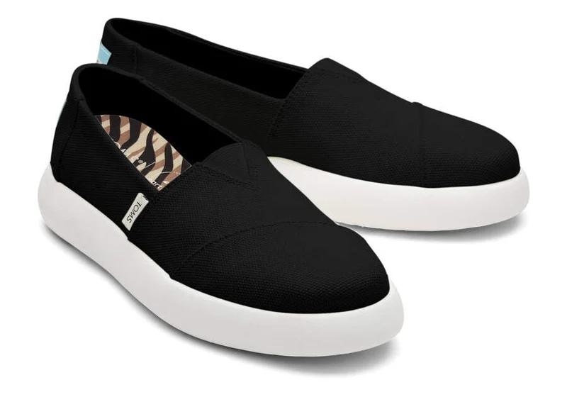 TOMS Damen Mallow Alpargata Espadrille – Schwarz