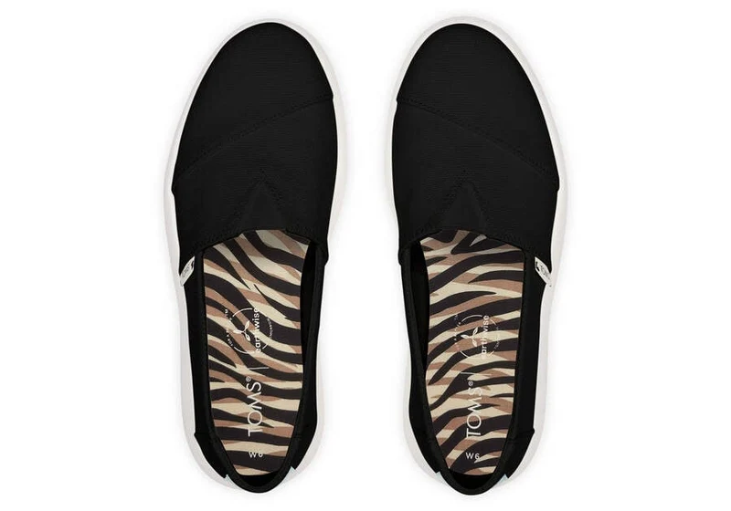 TOMS Damen Mallow Alpargata Espadrille – Schwarz