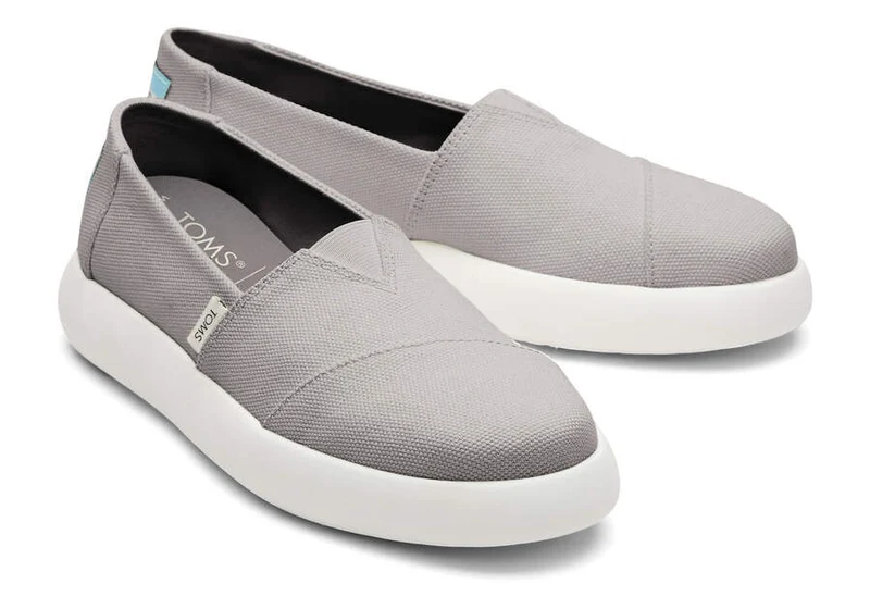TOMS Damen Mallow Alpargata Espadrille – Drizzle Grey