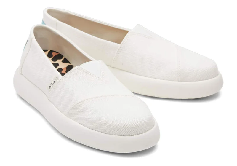 TOMS Damen Mallow Alpargata Espadrille – Weiß