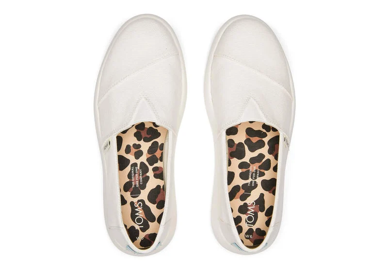 TOMS Damen Mallow Alpargata Espadrille – Weiß