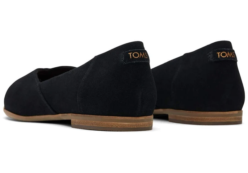 TOMS Damen Jutti Neat Flats - Schwarz