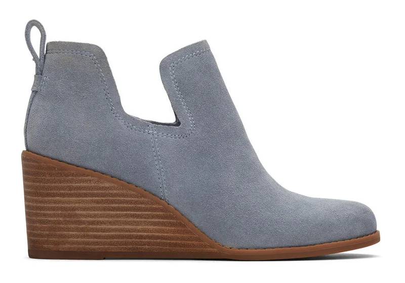 TOMS Kallie Wildlederstiefel für Damen – Steingrau