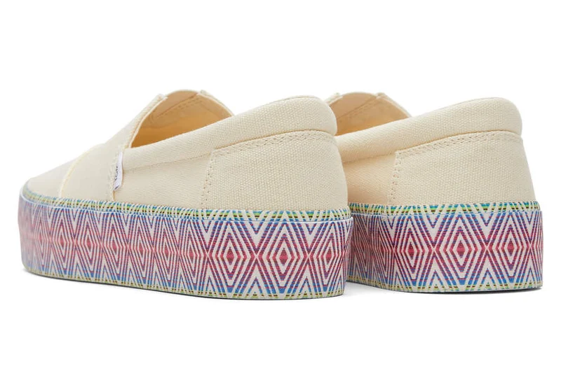 TOMS Damen Fenix ​​Plateau-Espadrille – Naturleinen